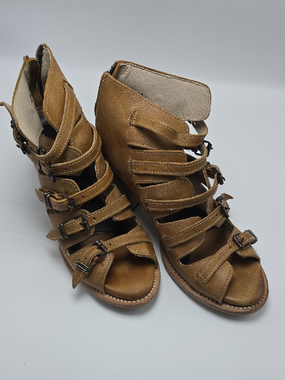 Freebird by Steven Tan Strappy Gladiator Mules